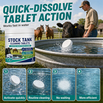 🐄💧Fast-Dissolving Livestock Water Tank Cleaning Tablets