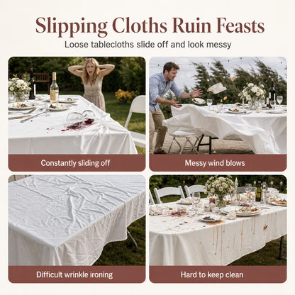Christmas Stretch Fitted Table Cover for Rectangular Tables