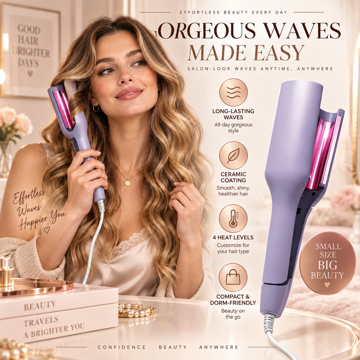 32mm Deep Wave Hair Curling Iron