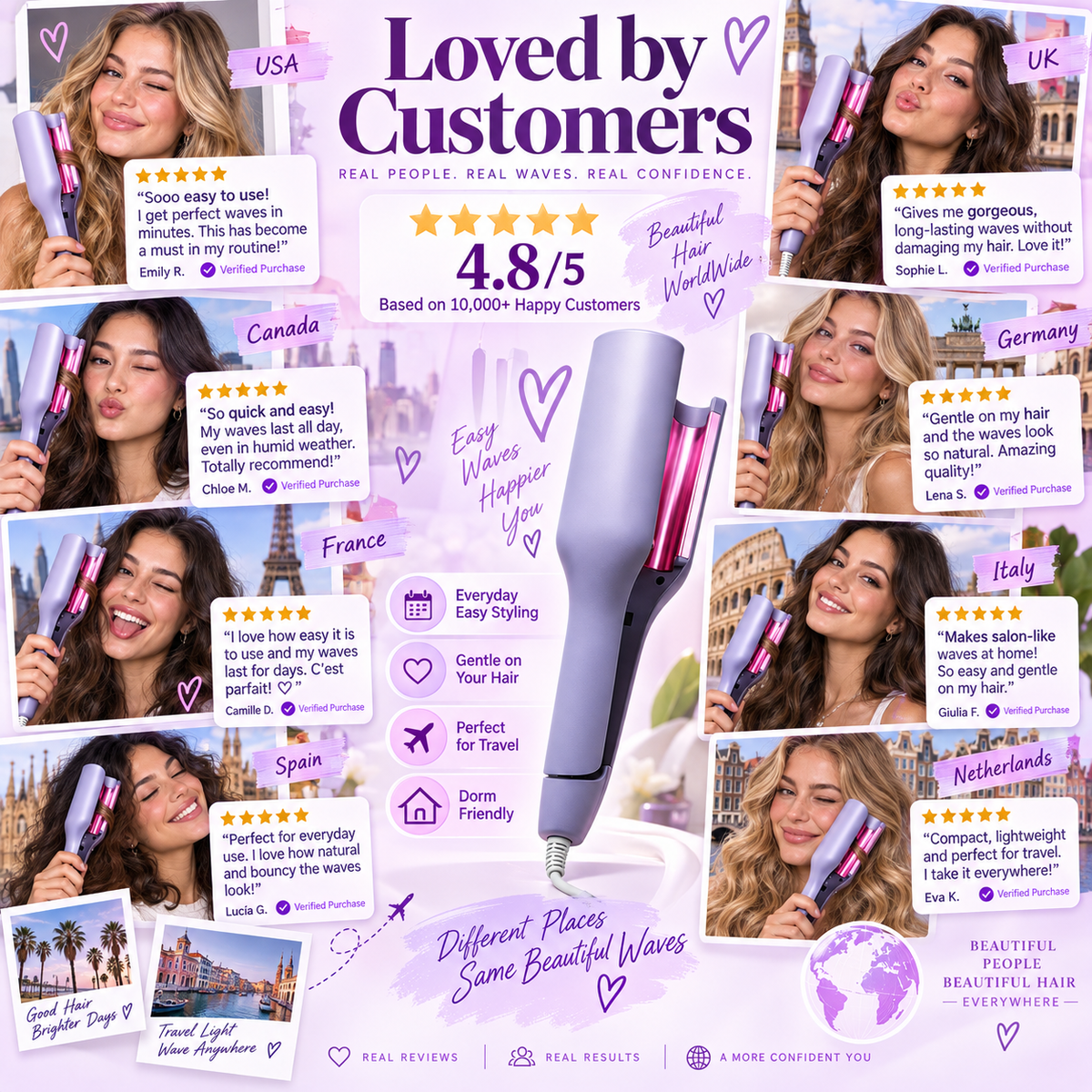 32mm Deep Wave Hair Curling Iron