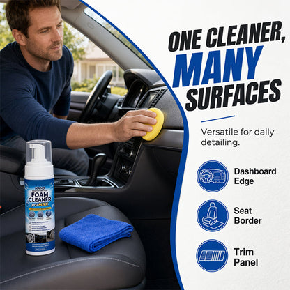 Multi-Functional Foam Cleaner for Car Interior Leather and Vinyl Restorer 150ml