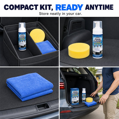 Multi-Functional Foam Cleaner for Car Interior Leather and Vinyl Restorer 150ml