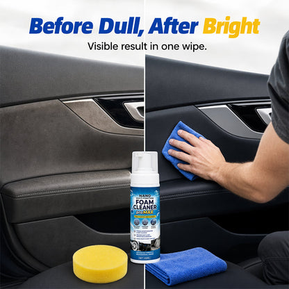 Multi-Functional Foam Cleaner for Car Interior Leather and Vinyl Restorer 150ml