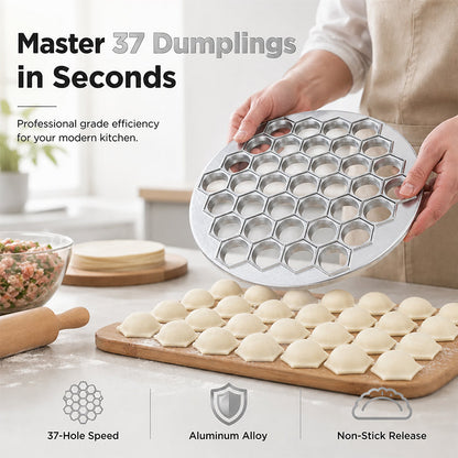 🥟 LIMITED-TIME 50% OFF! ⚡ 37-Hole Quick Dumpling Maker – Time-saving, Uniform, Simple Use 🍽️