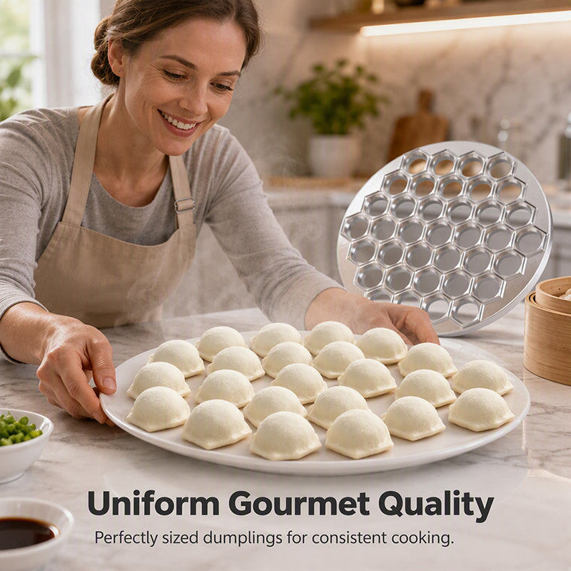 🥟 LIMITED-TIME 50% OFF! ⚡ 37-Hole Quick Dumpling Maker – Time-saving, Uniform, Simple Use 🍽️