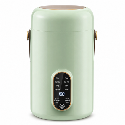 Multi Functional Mini Electric Slow Cooker and Stew Pot with Preset Timer