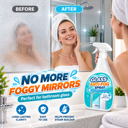 Glass Anti-Fog Spray for Car Windshield & Home Windows