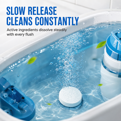 🥳2026 HOT SALE🥳💞50K+ SOLD! 🚽✨ 50% OFF! 20 Pack Toilet Tank Freshener Tablets – effervescent action fights odor, slow release cleans constantly. Gentle on plumbing! 🧼✅