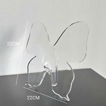 Display Flowers Artfully Instantly! Transparent Butterfly Vase