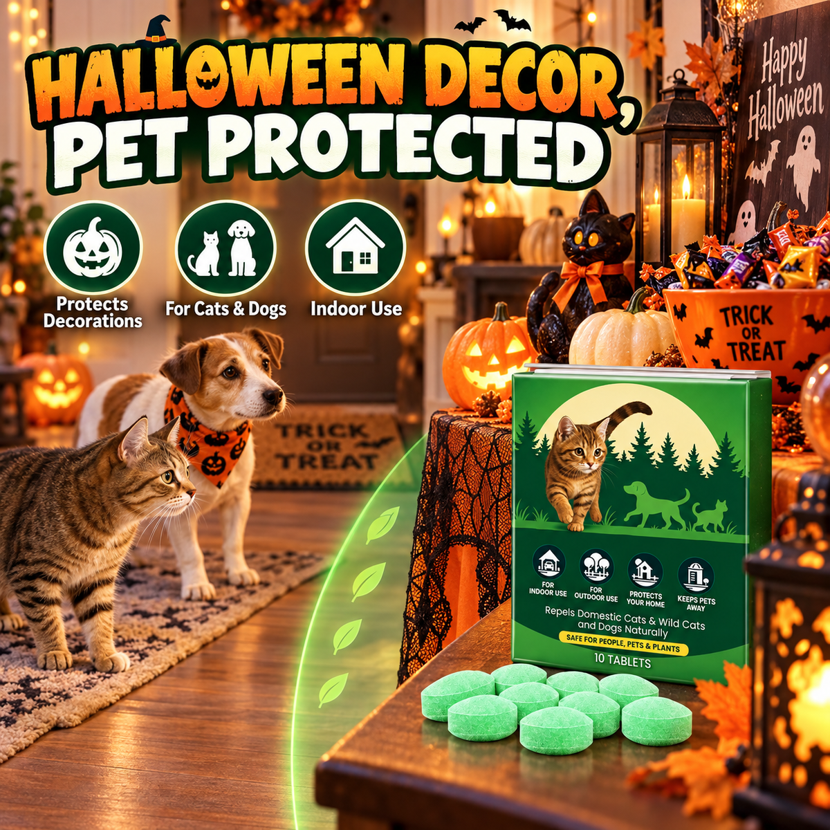 Safe Plant-Extract Cat Repellent Pills