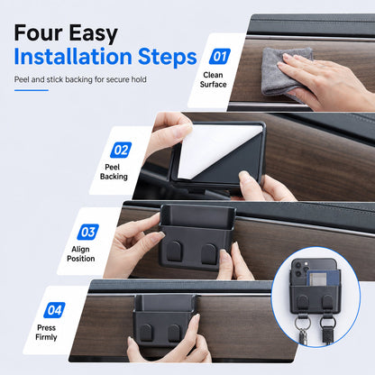 Multifunctional Anti-Slip Car Dashboard Storage Box Organizer