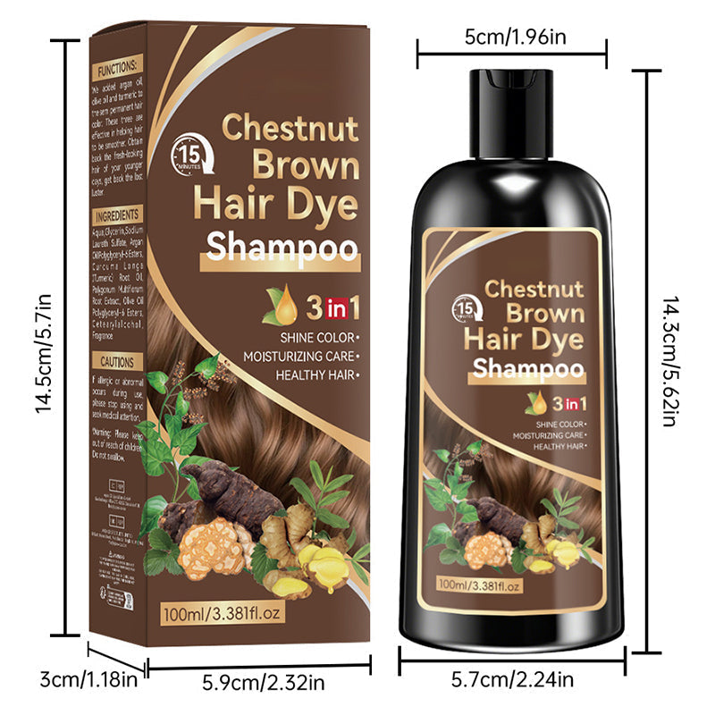 Herbal 3-in-1 Hair Dye Shampoo