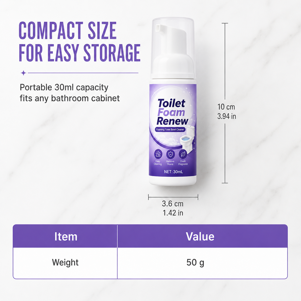 Fast-Acting Foaming Toilet Bowl Cleaner