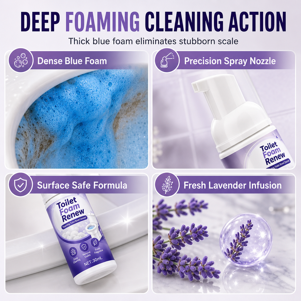 Fast-Acting Foaming Toilet Bowl Cleaner