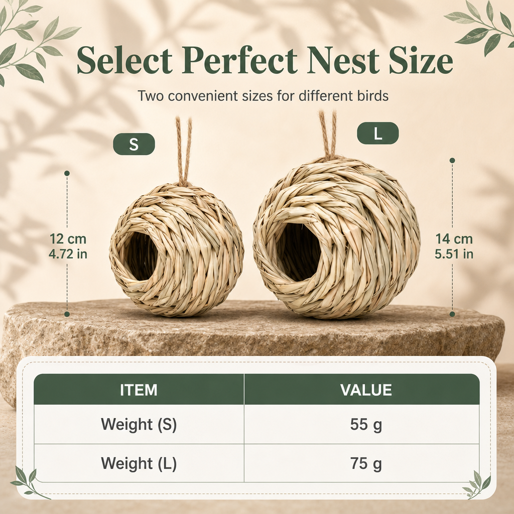 ⏳ LIMITED-TIME 50% OFF! 🐦 Hand-Woven Bird Nest – Cozy Hanging Shelter for Backyard Birds & Garden Decor 🌿