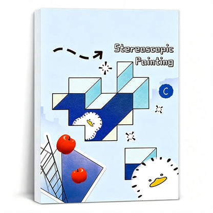 🎨 Kids 3D Tracing Activity Book | 4 Themes