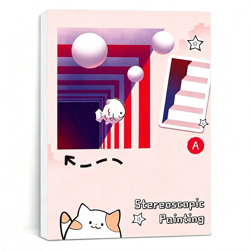 🎨 Kids 3D Tracing Activity Book | 4 Themes