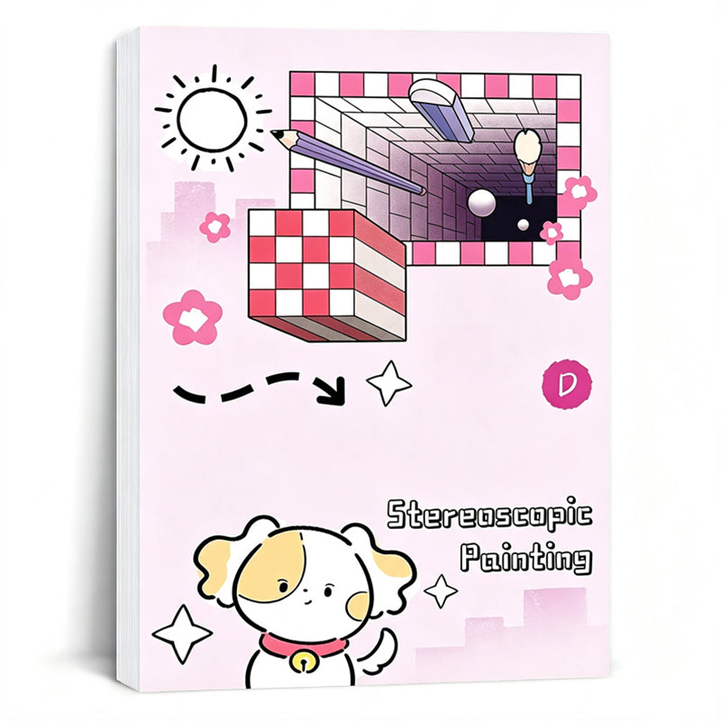 🎨 Kids 3D Tracing Activity Book | 4 Themes