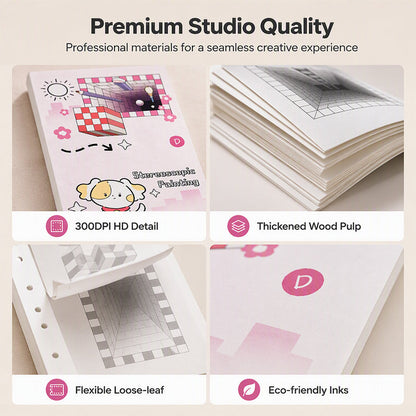 🎨 Kids 3D Tracing Activity Book | 4 Themes