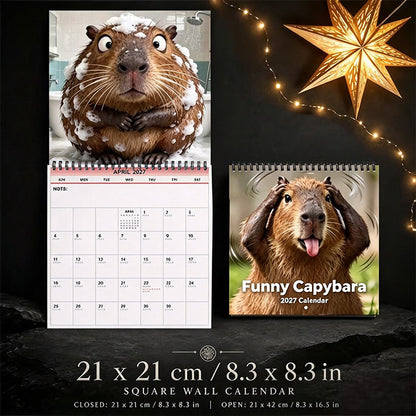 🐾Funny Capybara Calendar 2027
