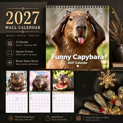 🐾Funny Capybara Calendar 2027