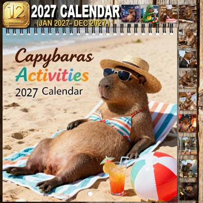 🐾Funny Capybara Calendar 2027