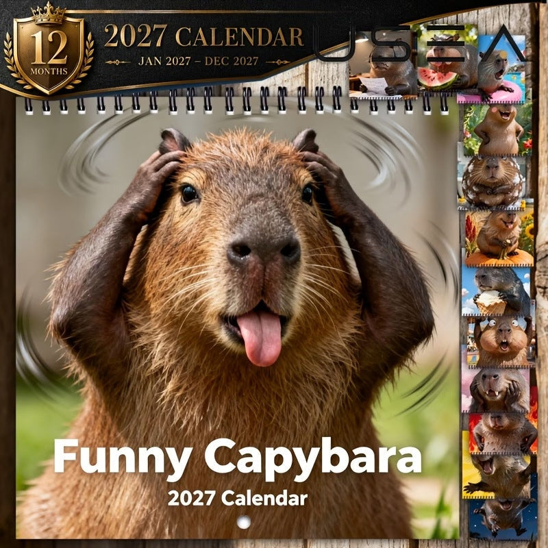 🐾Funny Capybara Calendar 2027