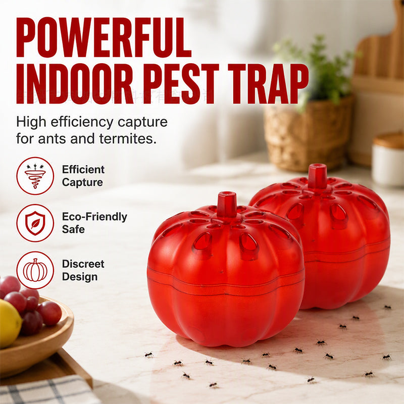 ⏳Time-Limited Special⏰ Pumpkin Shaped Indoor Fruit Fly Trap – Non-Toxic Mechanical Lure-and-Trap Funnel, Safe for Kids & Pets – Discreet Design Eliminates Ants & Flies on Kitchen Counters & Baseboards 🪰