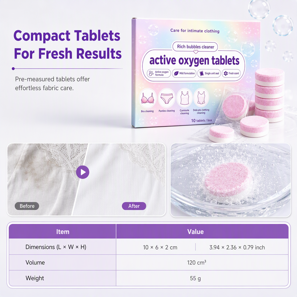 Laundry Cleaning Effervescent Tablets
