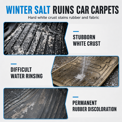 Car Rubber Floor Mat Winter Salt Stain Remover Spray