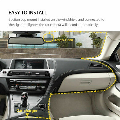 🔥50% Off for a Limited Time🔥!360° Protection for Your Car！1080P Dash Camera for Cars,WiFi version—check anytime！