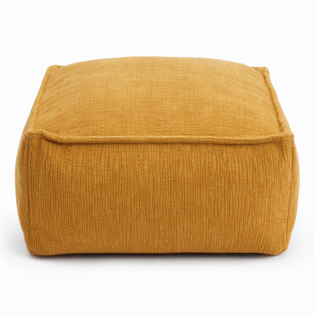 🛋️ LIMITED‑TIME 50% OFF! 🏡 Boho Storage Ottoman Floor Pouf Cover – Fill with Clothes & Blankets, 220 lbs Support, Washable Canvas 🧶