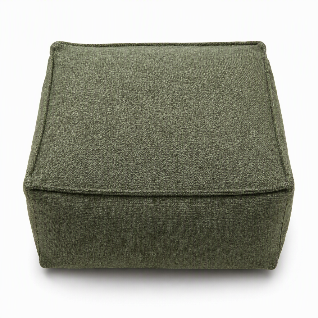 🛋️ LIMITED‑TIME 50% OFF! 🏡 Boho Storage Ottoman Floor Pouf Cover – Fill with Clothes & Blankets, 220 lbs Support, Washable Canvas 🧶