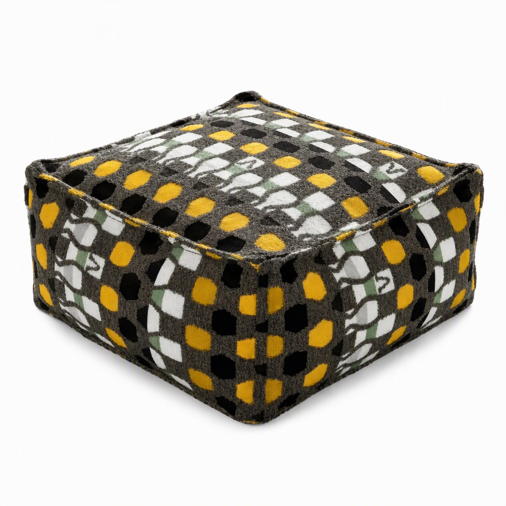 🛋️ LIMITED‑TIME 50% OFF! 🏡 Boho Storage Ottoman Floor Pouf Cover – Fill with Clothes & Blankets, 220 lbs Support, Washable Canvas 🧶