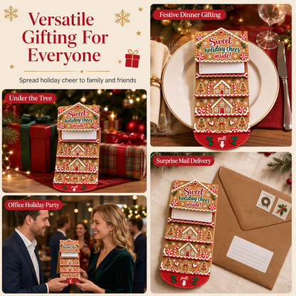 🎄🎁 Christmas Pull-Tab 3D Greeting Card – Interactive Sliding Design