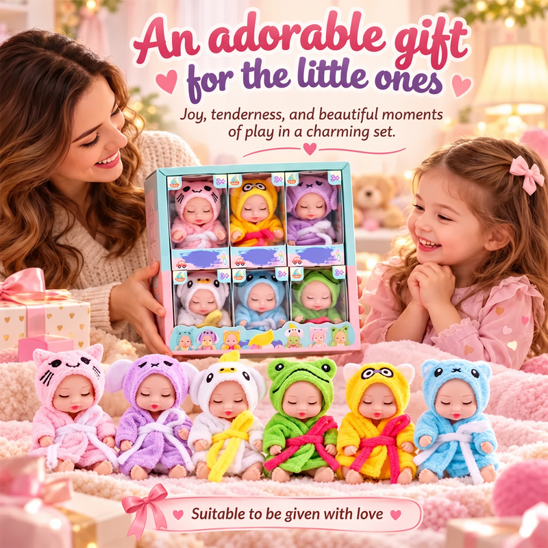 🔥Limited-Time Offer! 🧸 Mini Reborn Baby Dolls – Lifelike & Realistic, A Heartwarming Gift for Doll Lovers & Collectors 👼🎁