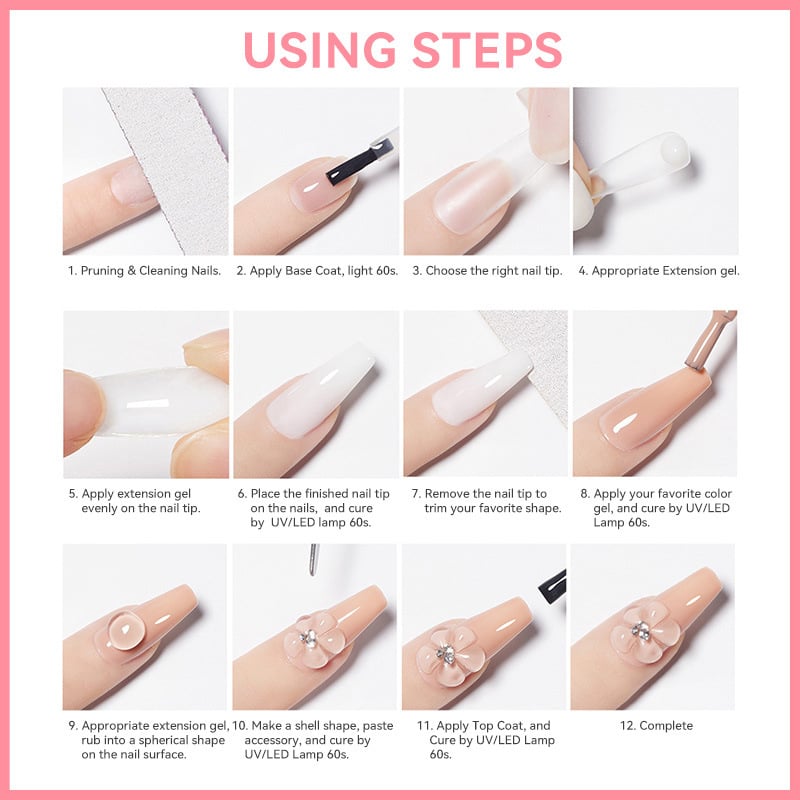 💅 Nail Extension Builder Gel – Strong, Smooth & Easy to Shape