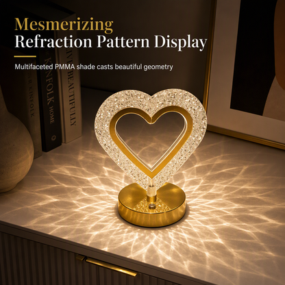 ⏳Time-Limited Special⏰🔮 Crystal Geometric Night Light – Touch Control, 3D Refraction Glow & Rechargeable – Bedroom Atmosphere Lamp 🌙