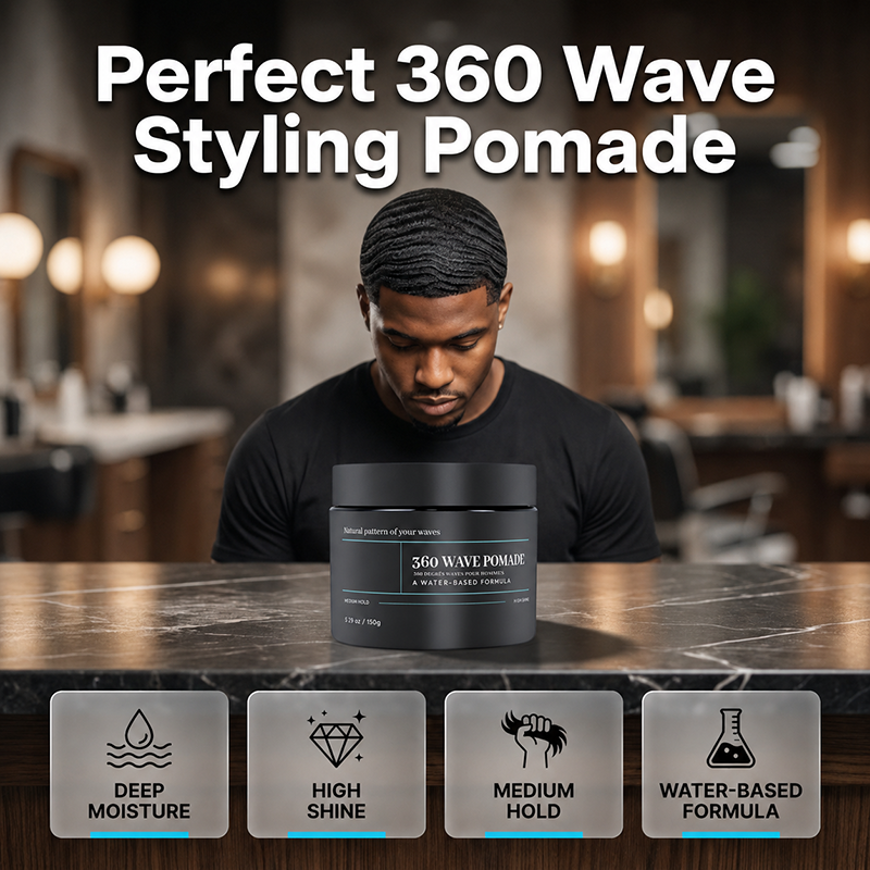 💈 50% OFF NOW ✨ Wave Pomade — Medium Hold, Water-Based & High Shine 🌊