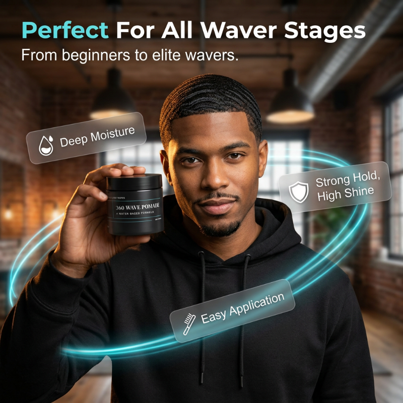 💈 50% OFF NOW ✨ Wave Pomade — Medium Hold, Water-Based & High Shine 🌊