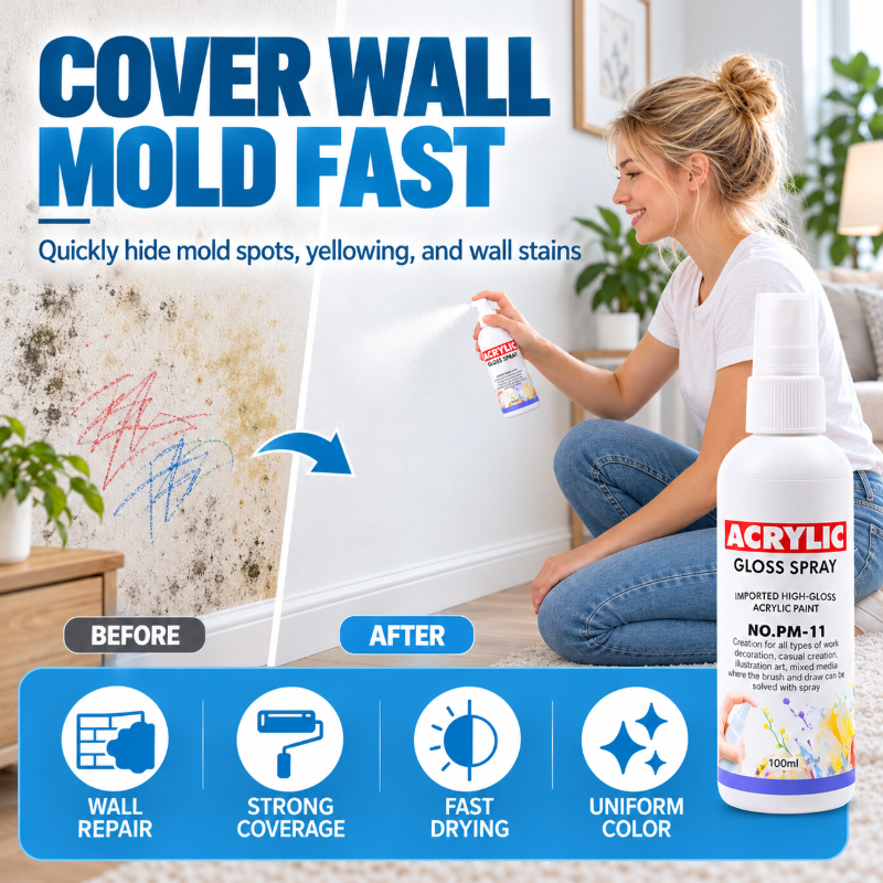 Waterproof Quick Drying Acrylic Spray Paint