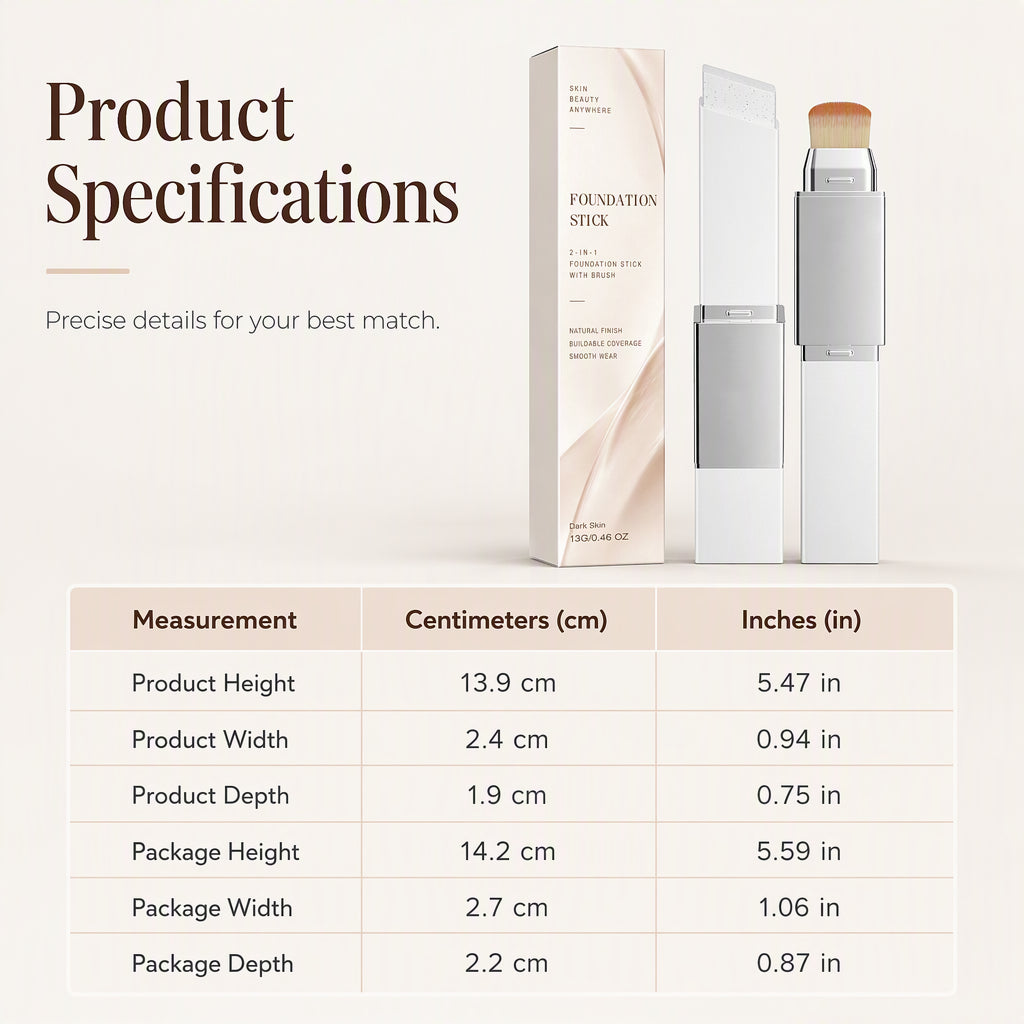 2-in-1 High Coverage Foundation Stick