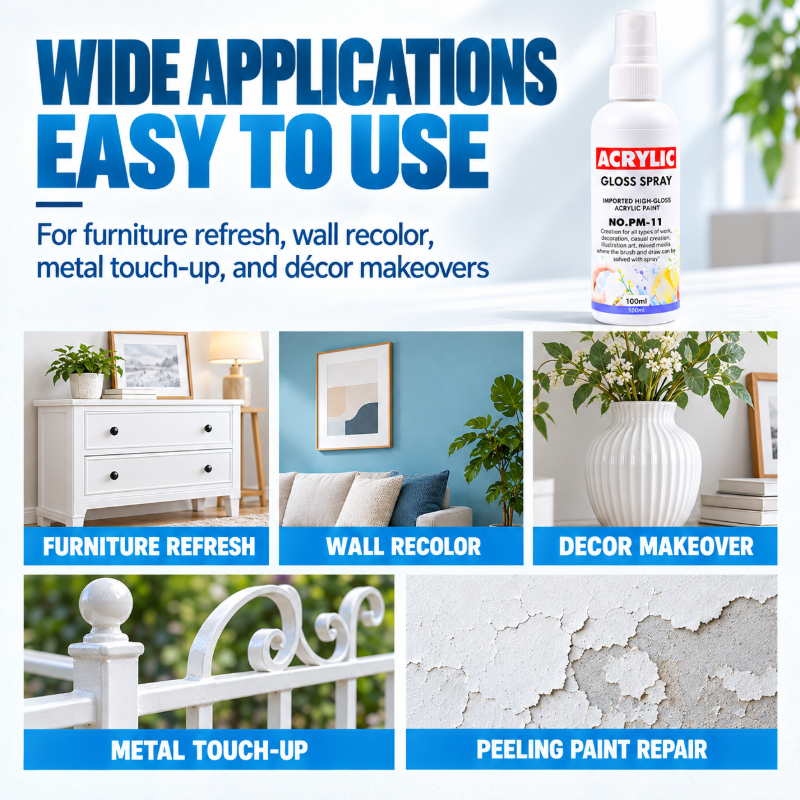 Waterproof Quick Drying Acrylic Spray Paint