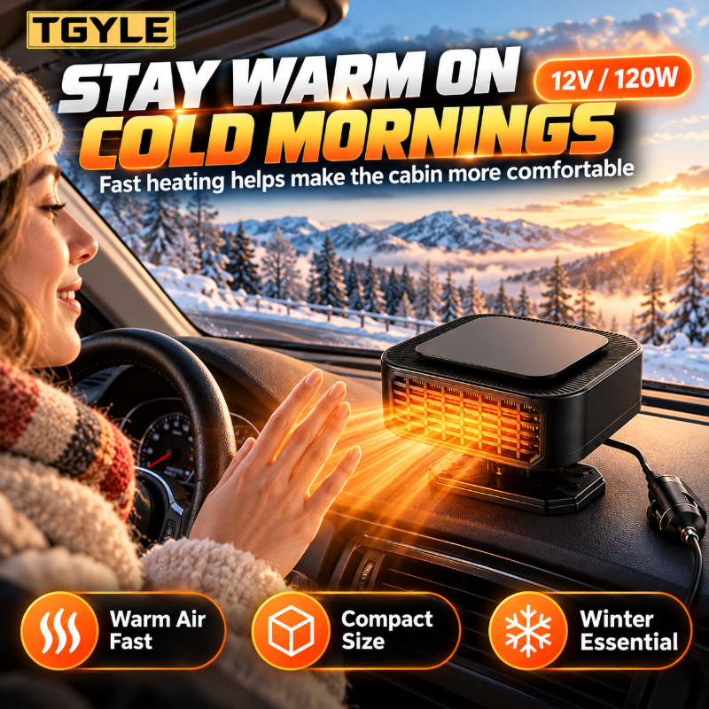 🥳2026 HOT SALE🥳💞50K+ SOLD! Portable Car Heater Defroster with 360-Degree Rotating Base