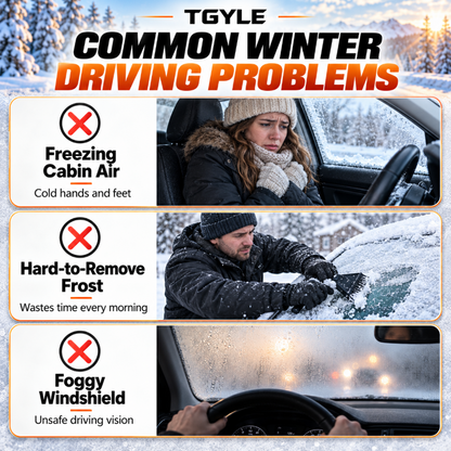 🥳2026 HOT SALE🥳💞50K+ SOLD! Portable Car Heater Defroster with 360-Degree Rotating Base