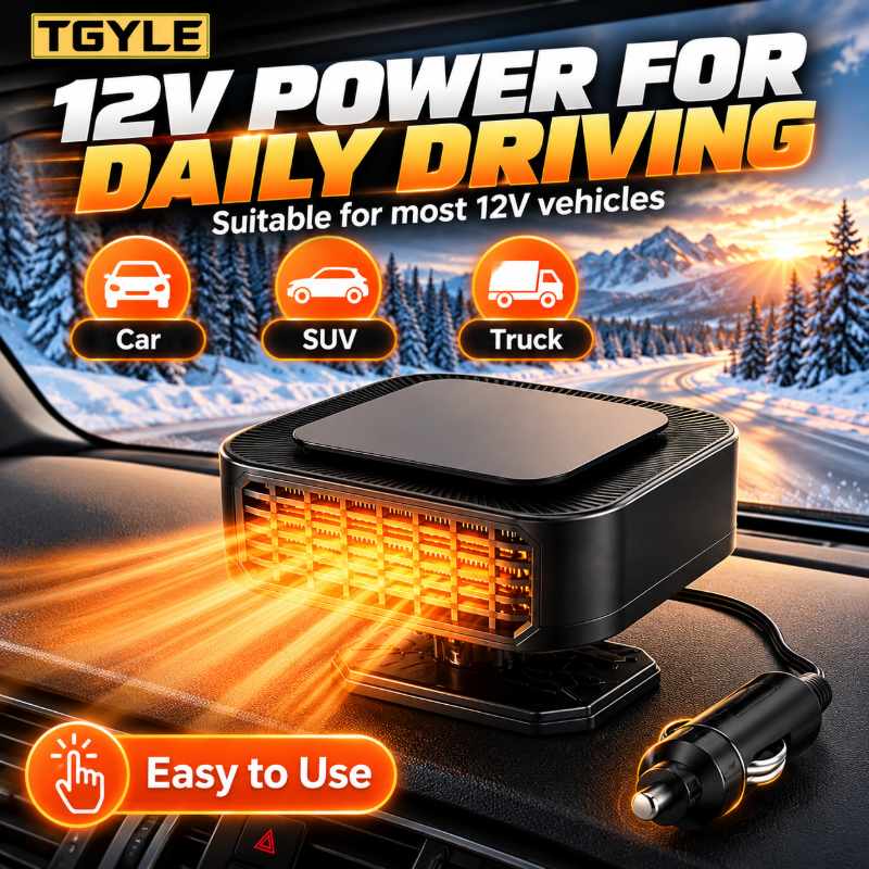 🥳2026 HOT SALE🥳💞50K+ SOLD! Portable Car Heater Defroster with 360-Degree Rotating Base