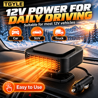 🥳2026 HOT SALE🥳💞50K+ SOLD! Portable Car Heater Defroster with 360-Degree Rotating Base