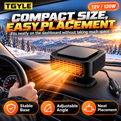 🥳2026 HOT SALE🥳💞50K+ SOLD! Portable Car Heater Defroster with 360-Degree Rotating Base