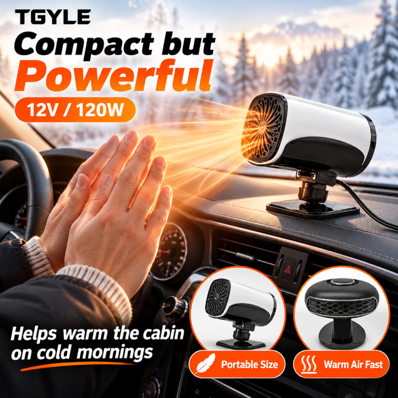 🥳2026 HOT SALE🥳💞50K+ SOLD! Portable Car Heater Defroster with 360-Degree Rotating Base
