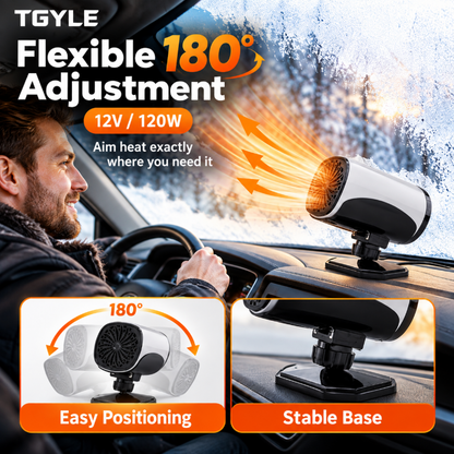 🥳2026 HOT SALE🥳💞50K+ SOLD! Portable Car Heater Defroster with 360-Degree Rotating Base